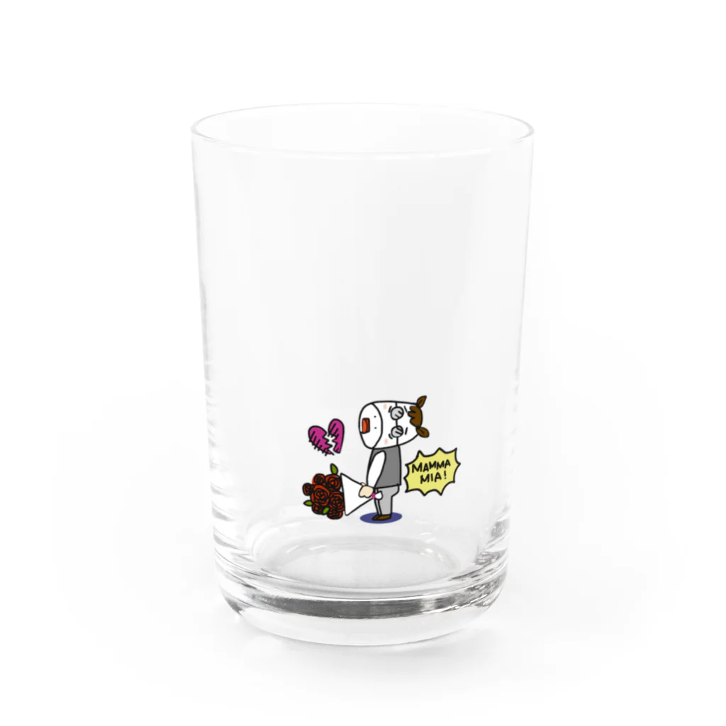 ITAMINKIAのマンマミーア Water Glass :front