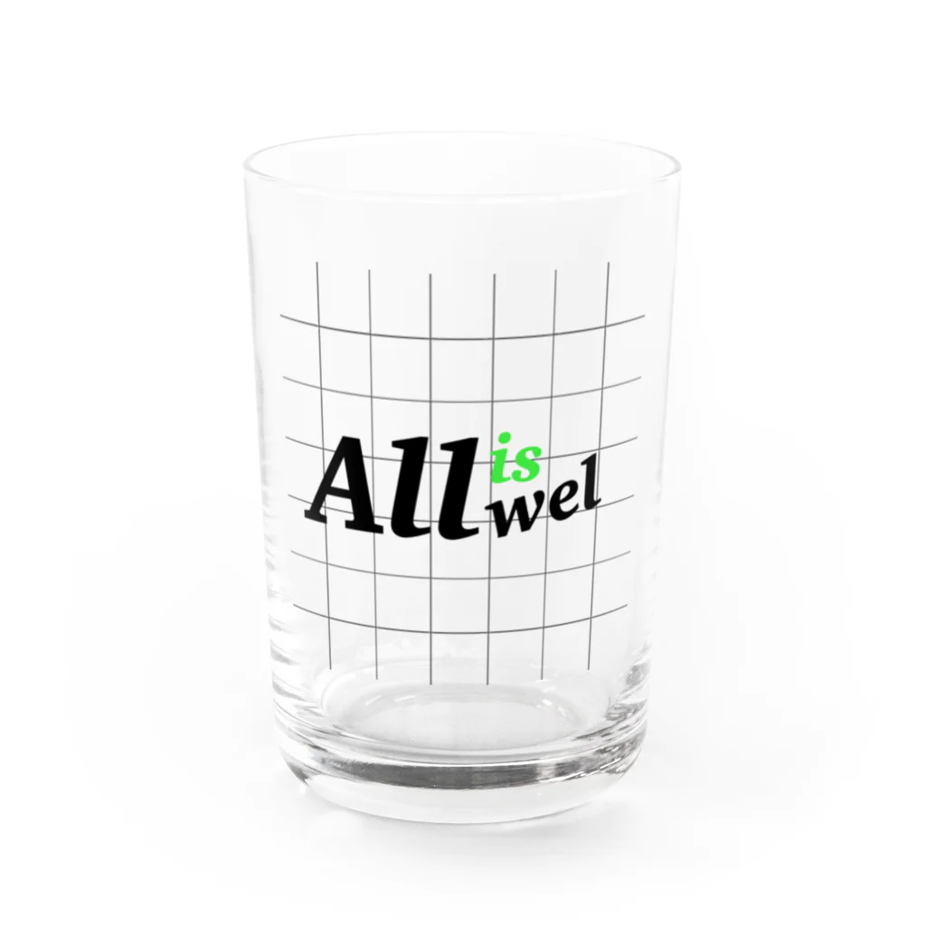 ＲＩＫＵのAll is wel  Water Glass :front