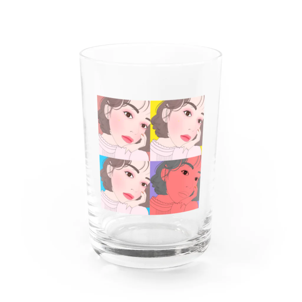 oekakiのうさぎ Water Glass :front