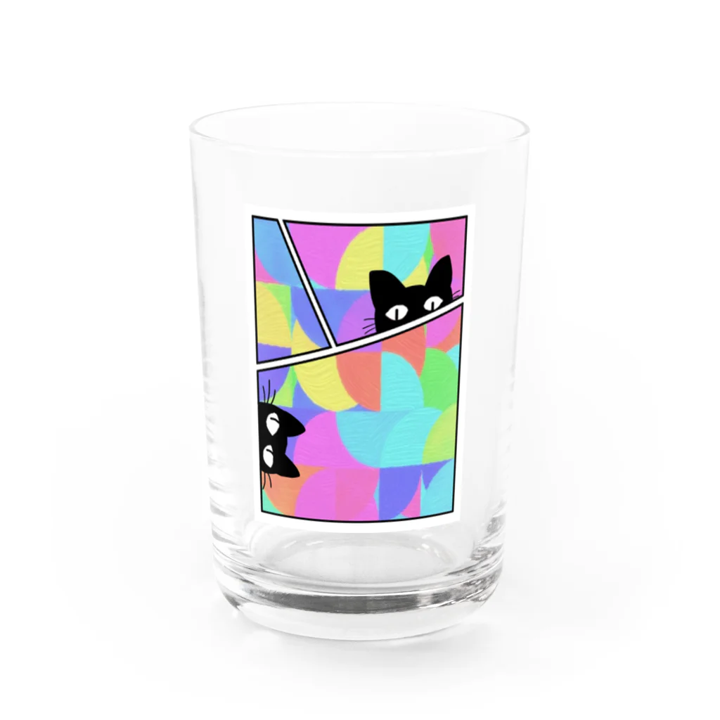 LalaHangeulのにゃんですか？ Water Glass :front