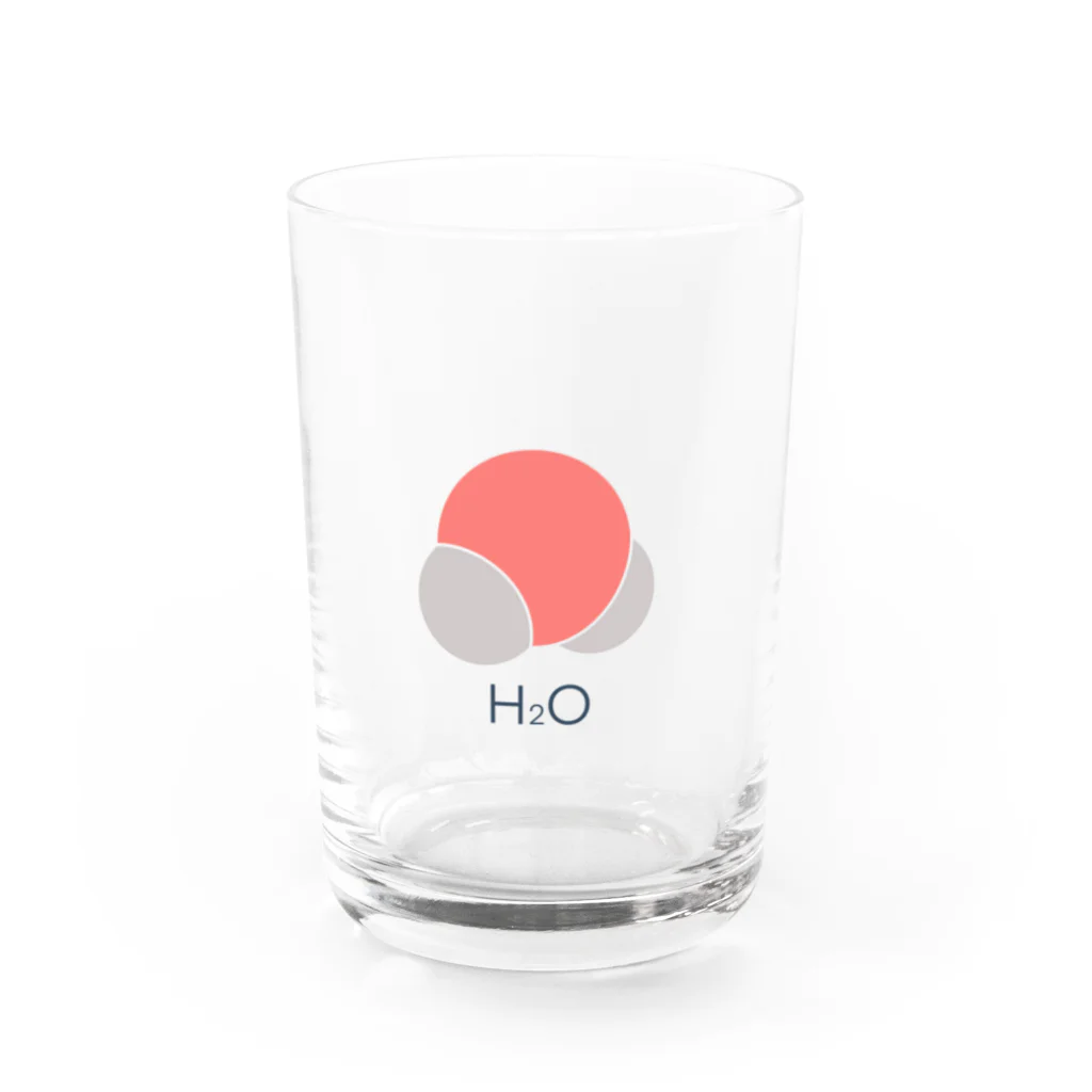 st_drop_laboratoryの水 H2O Water Glass :front