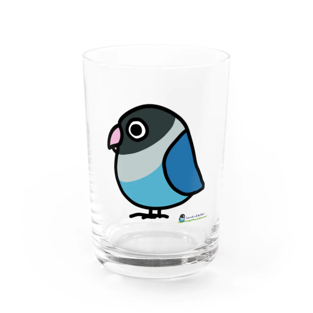 LOVEBIRD BOTANのLOVEBIRD BOTAN 横向き Water Glass :front