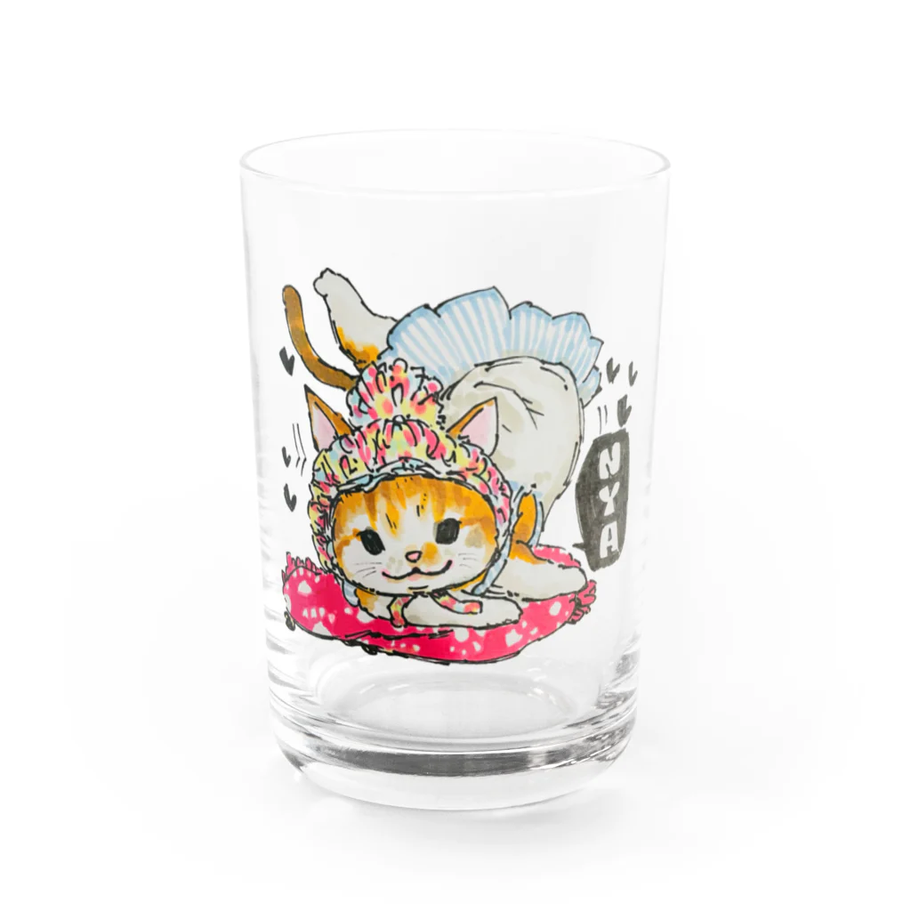 ICE BEANSのスミレちゃん Water Glass :front