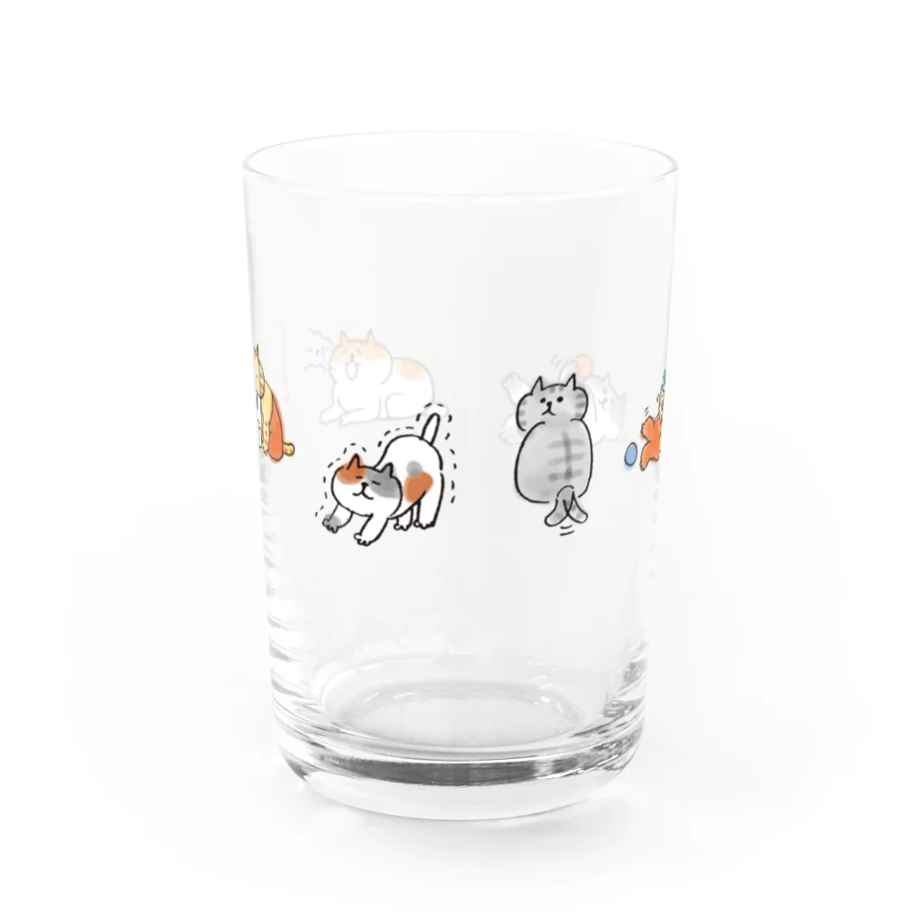 ごろごろにゃんすけのねこらしいにゃんすけ Water Glass :front