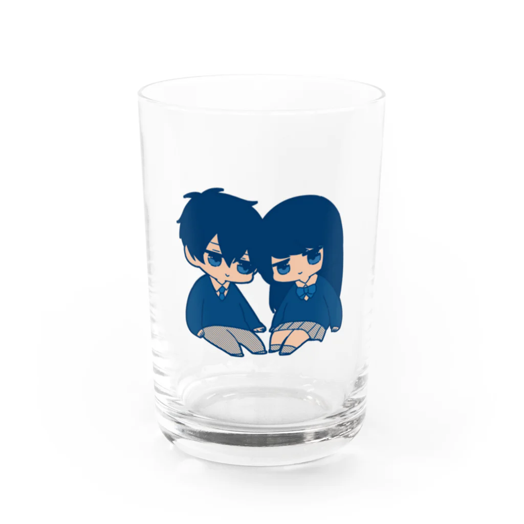 みしゃ恋SHOPの無気力カップル Water Glass :front