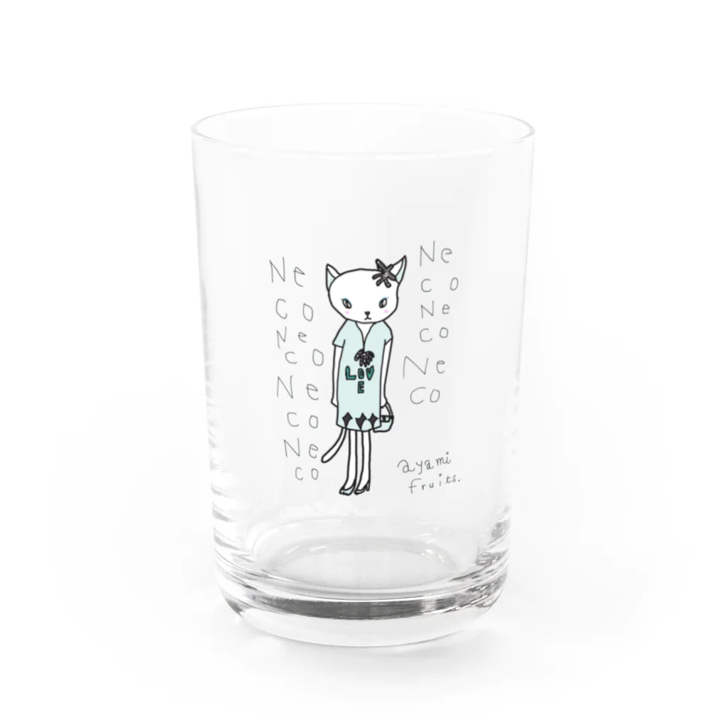 🍓 𝟙𝟝𝟠𝟛𝟚 🍯のNeco白 Water Glass :front