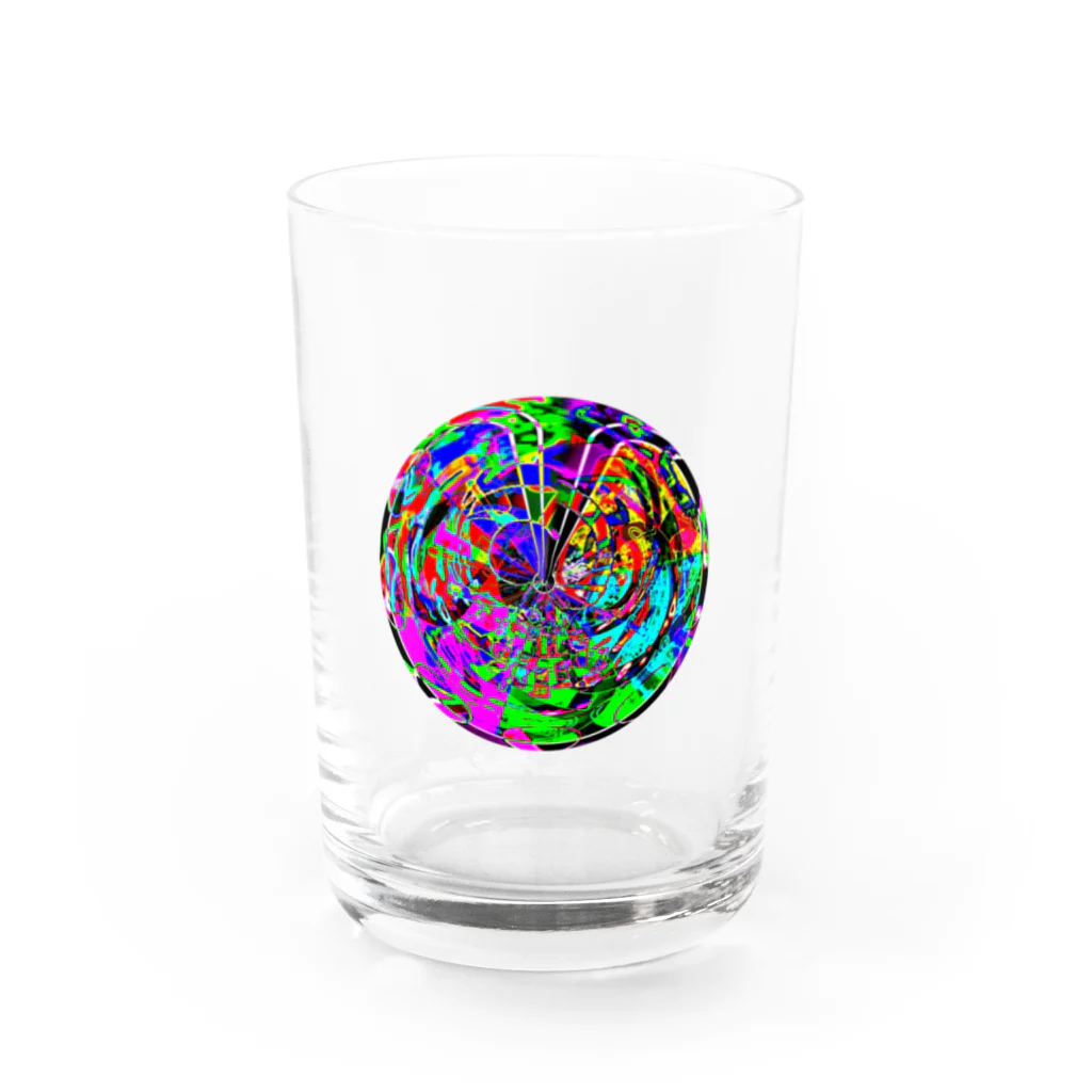 懺悔堂のパターン005:crazy sphere Water Glass :front