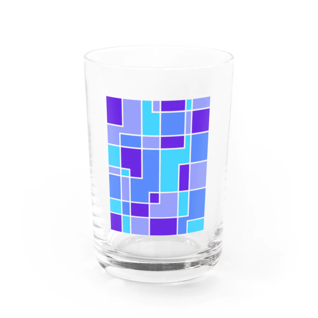 takitateGohanの青と紫 Water Glass :front