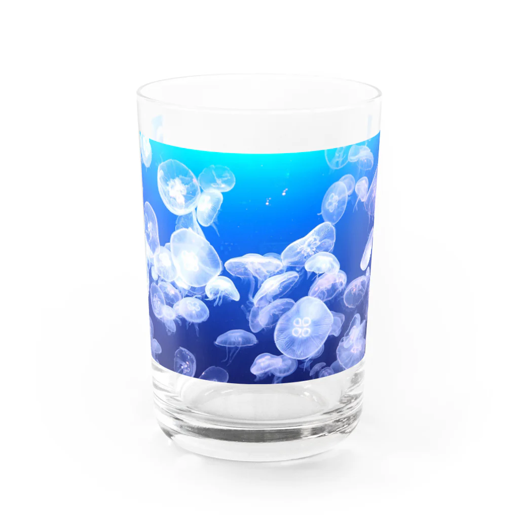 シロツメクサの海月 Water Glass :front