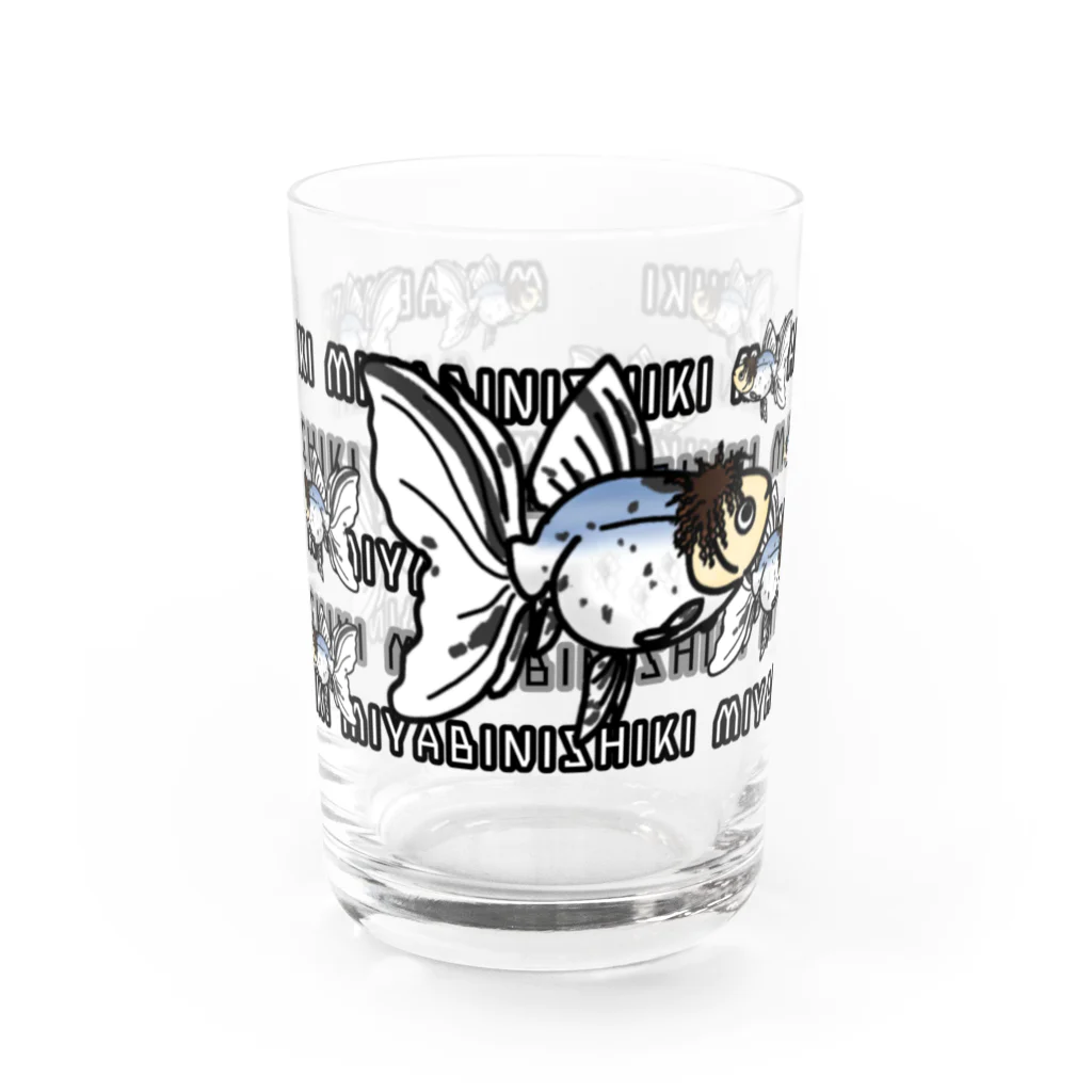 カタツムリ本舗の雅錦×ツイスト Water Glass :front