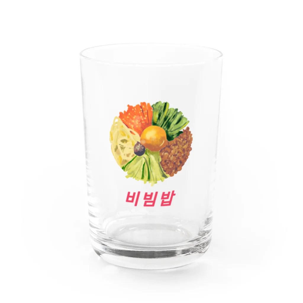 レトロサウナのビビンバ Water Glass :front