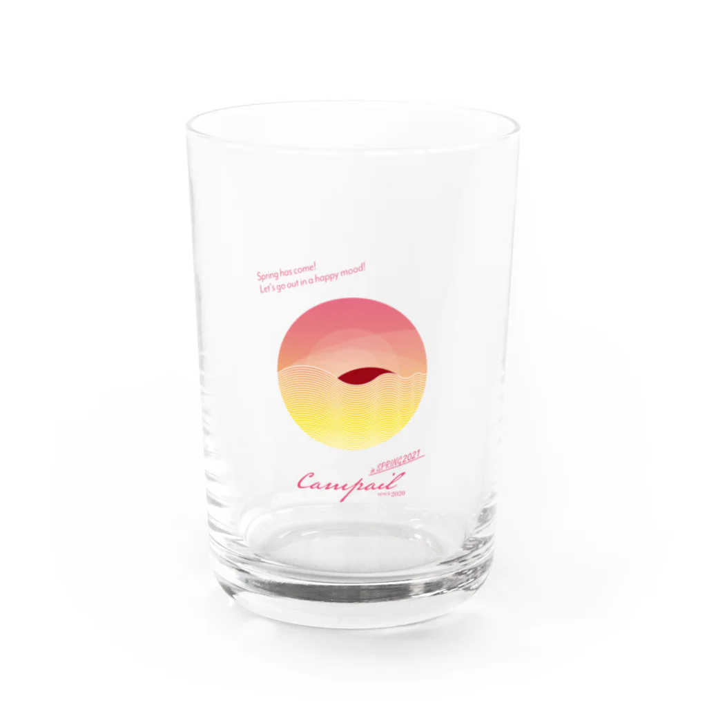 campailのSpring has come! -Sakura Pink!- Water Glass :front