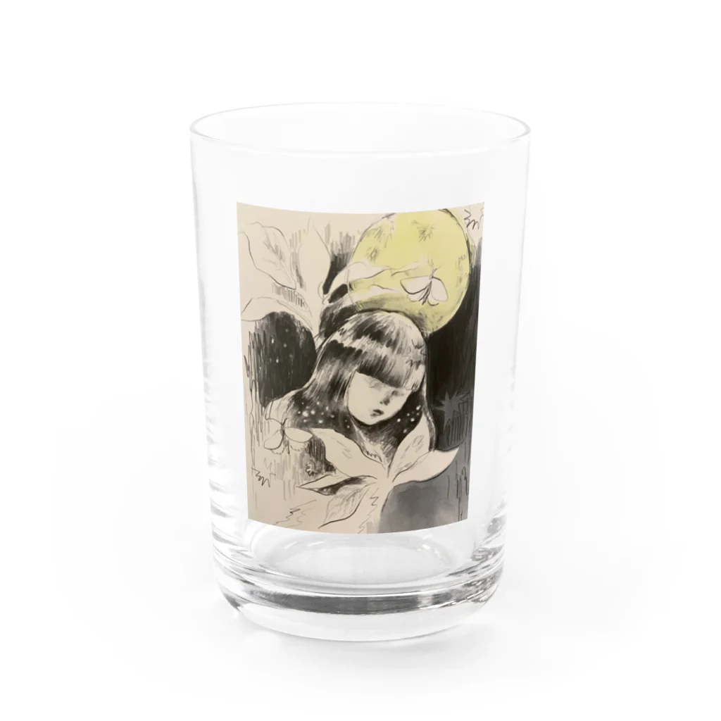 即席出口入口のなあに Water Glass :front