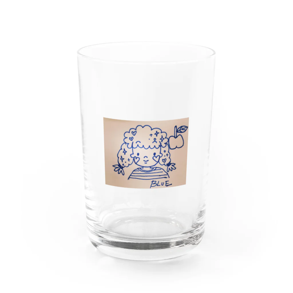 青い鳥のgirl 2 Water Glass :front