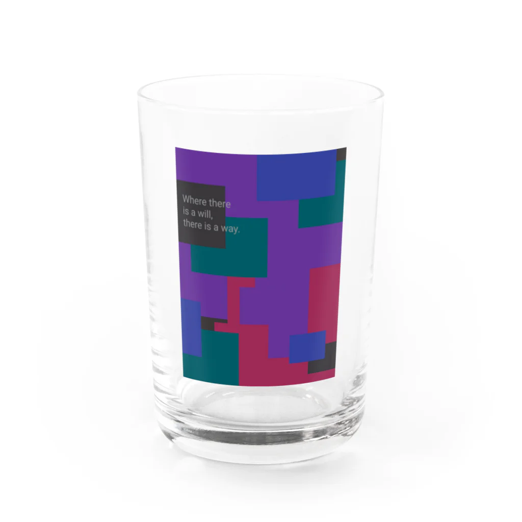 Purple Pearlのproud Water Glass :front