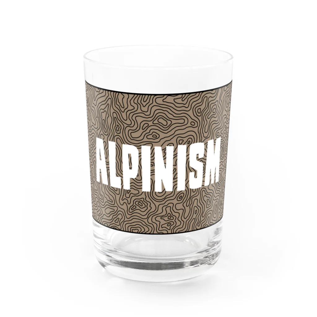 loveapplefactoryのalpinism contour Water Glass :front