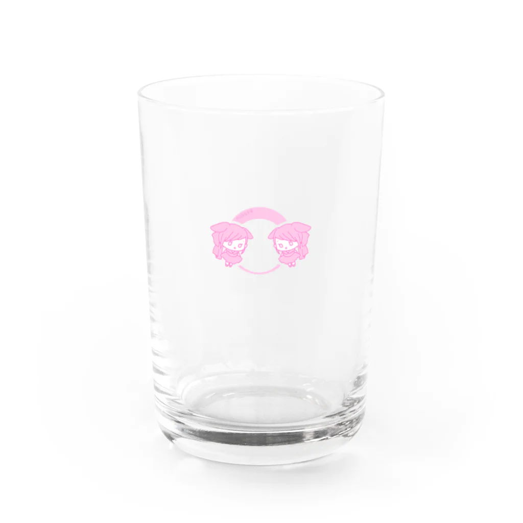 HANANAkoᐝのrabbitピンク Water Glass :front