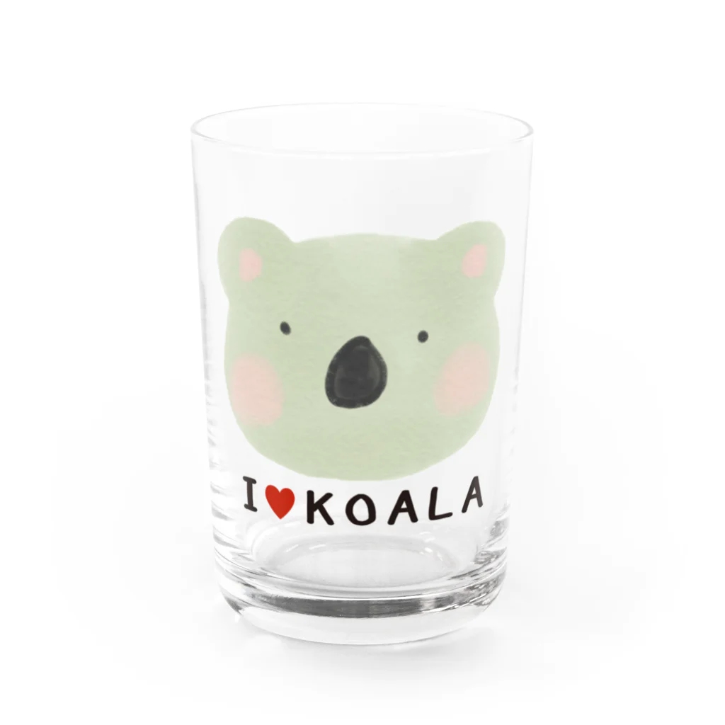 イラストレーター yasijunのＩはーとＫＯＡＬＡ Water Glass :front