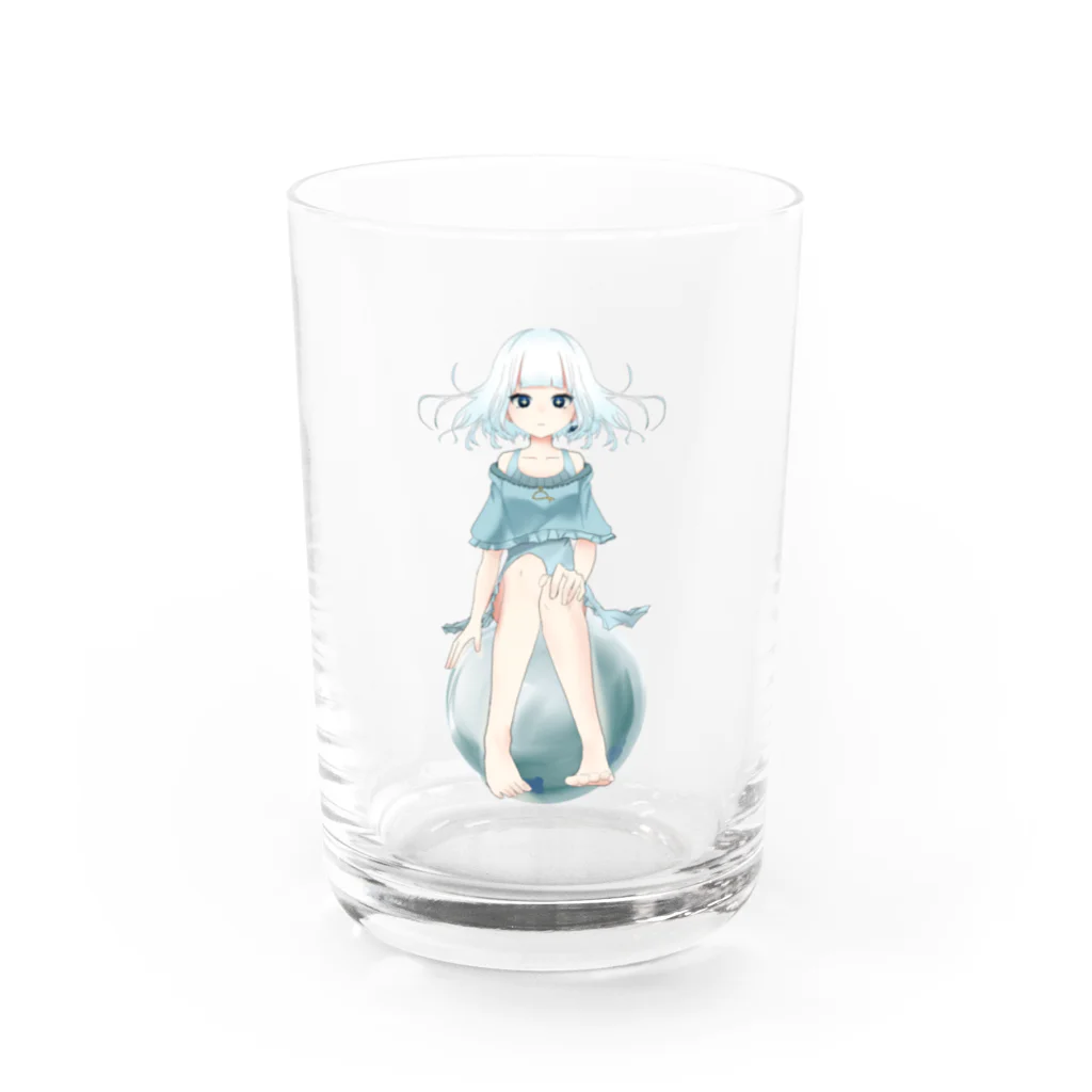 月民の親友限定 Water Glass :front