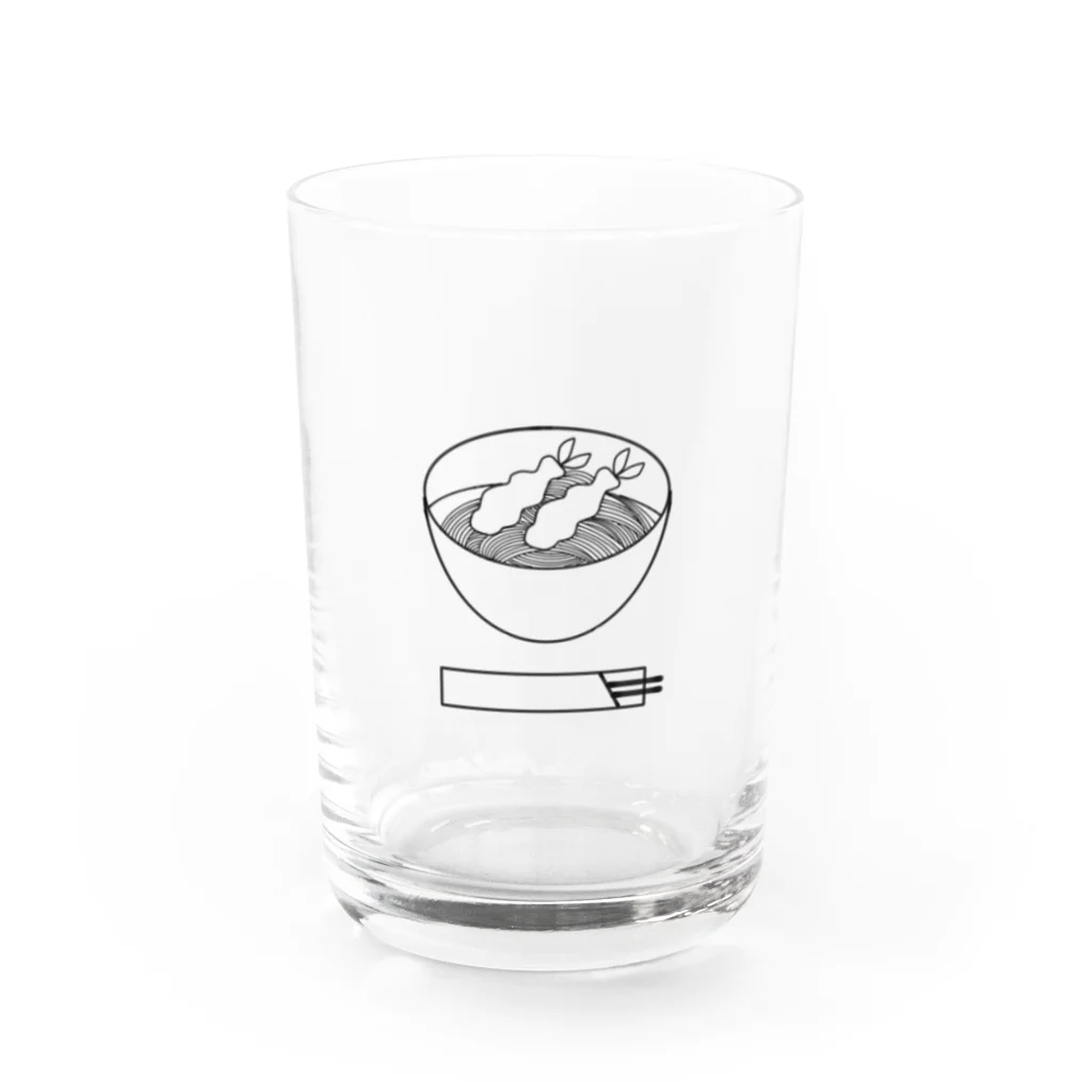 shhariiの海老天蕎麦 Water Glass :front