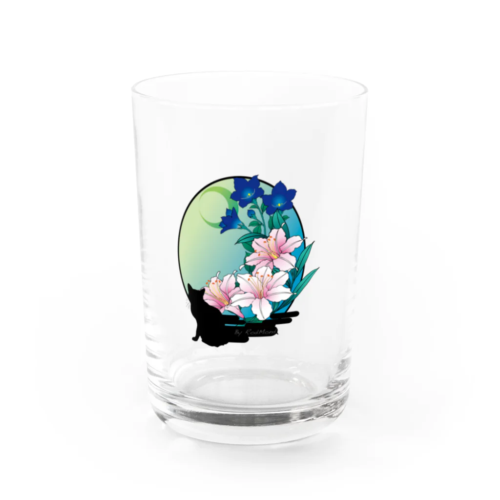 ﾛｯﾄﾓｰﾝﾄの夏ーネコ Water Glass :front