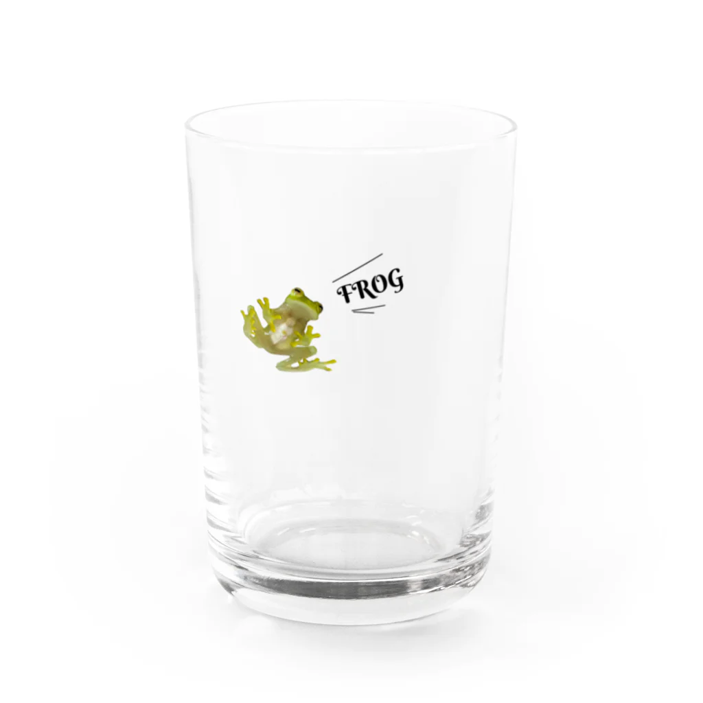 mukuro★熱帯植物のグミガエル Water Glass :front