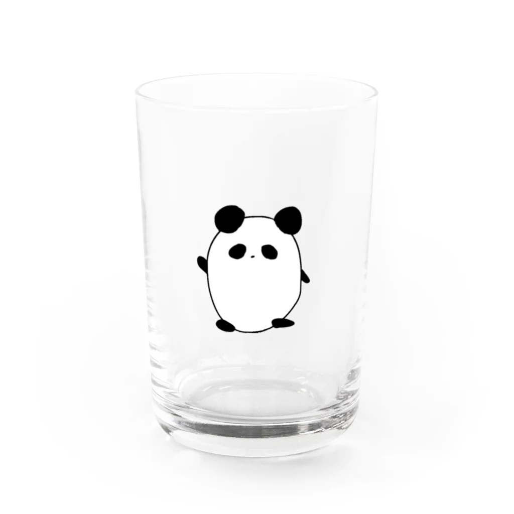 🐼もい🎉のぱんださん Water Glass :front