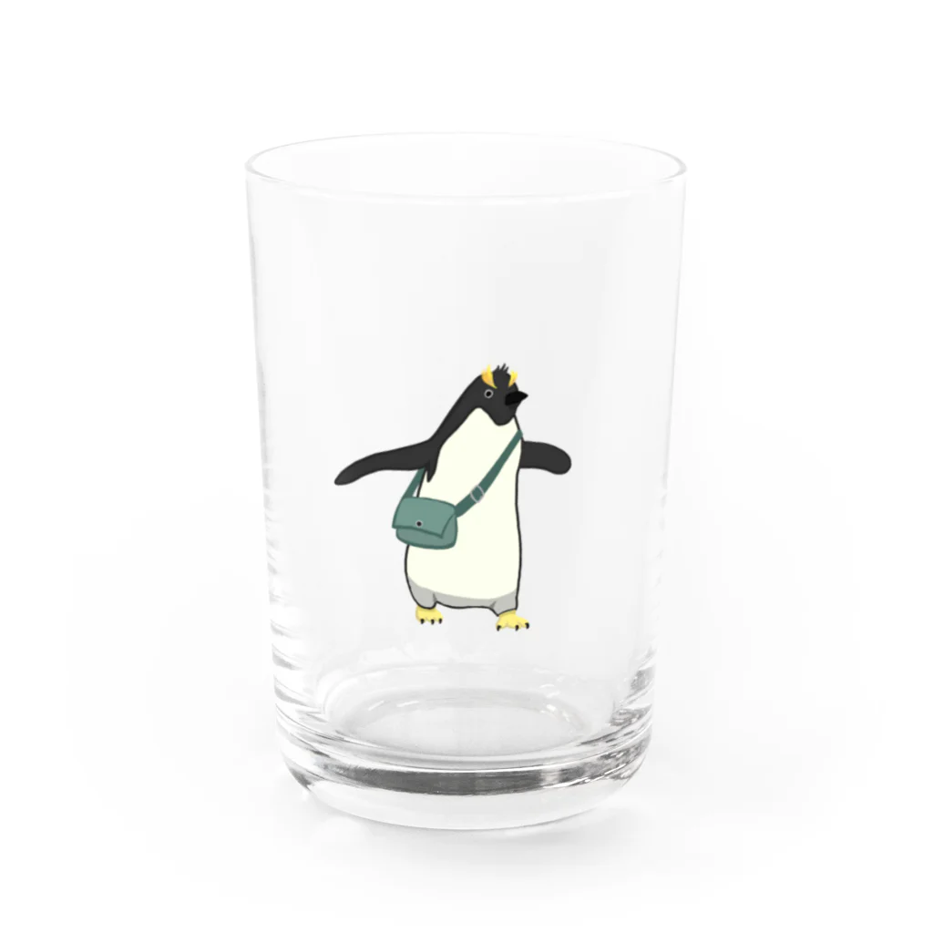 モユズのお散歩ペンギン Water Glass :front