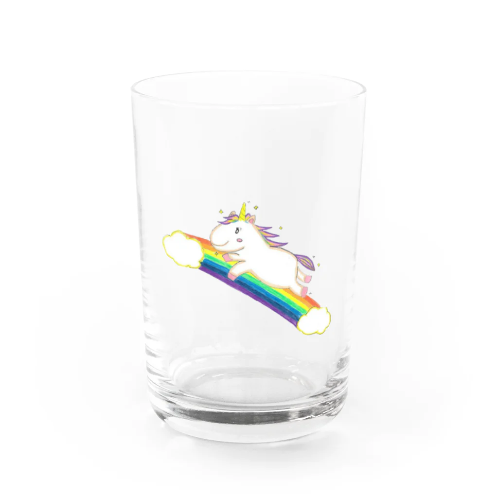 Naokunの『ユニコーンはどこにいるの？』 Water Glass :front