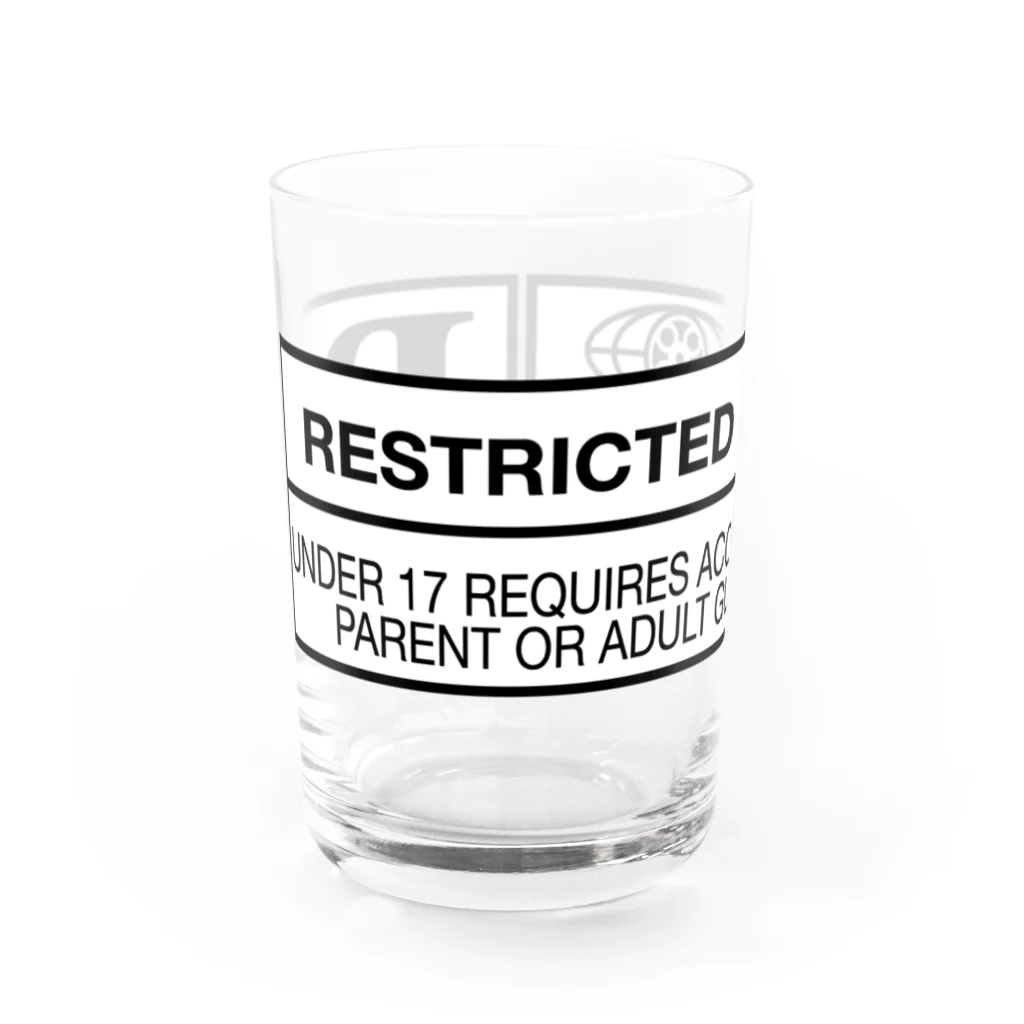 DRIPPEDのR RESTRICTED Water Glass :front