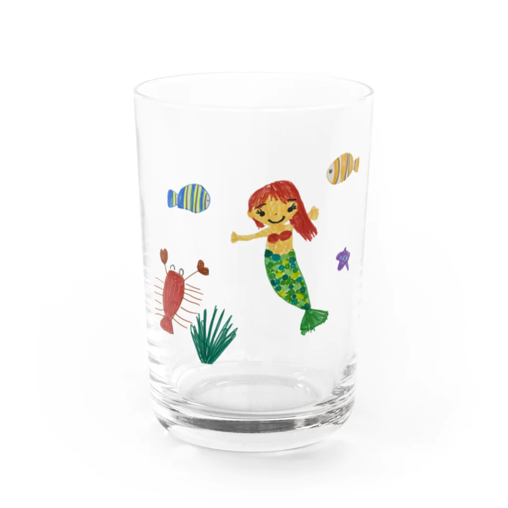 Momo's factoryのうみのものがたり Water Glass :front