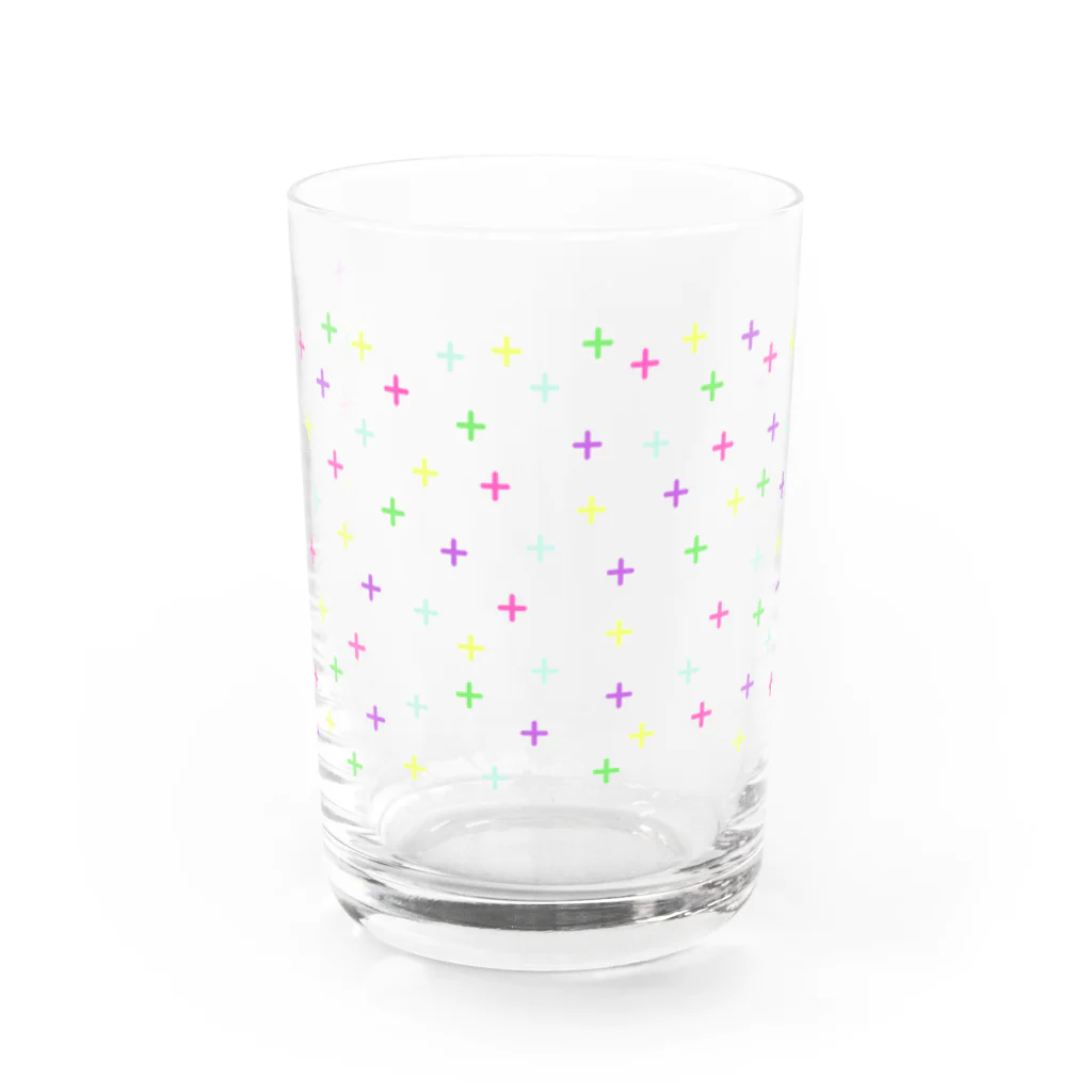 sato.satoさんのネオンカラープラスちょんちょん Water Glass :front