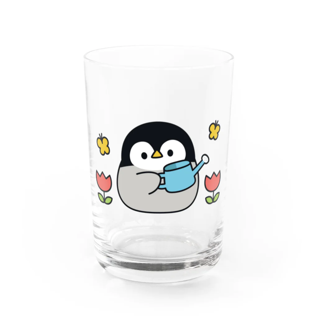 DECORの心くばりペンギン　春ver. Water Glass :front