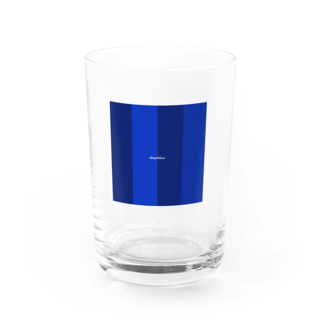 raiden.のdeep blue Water Glass :front