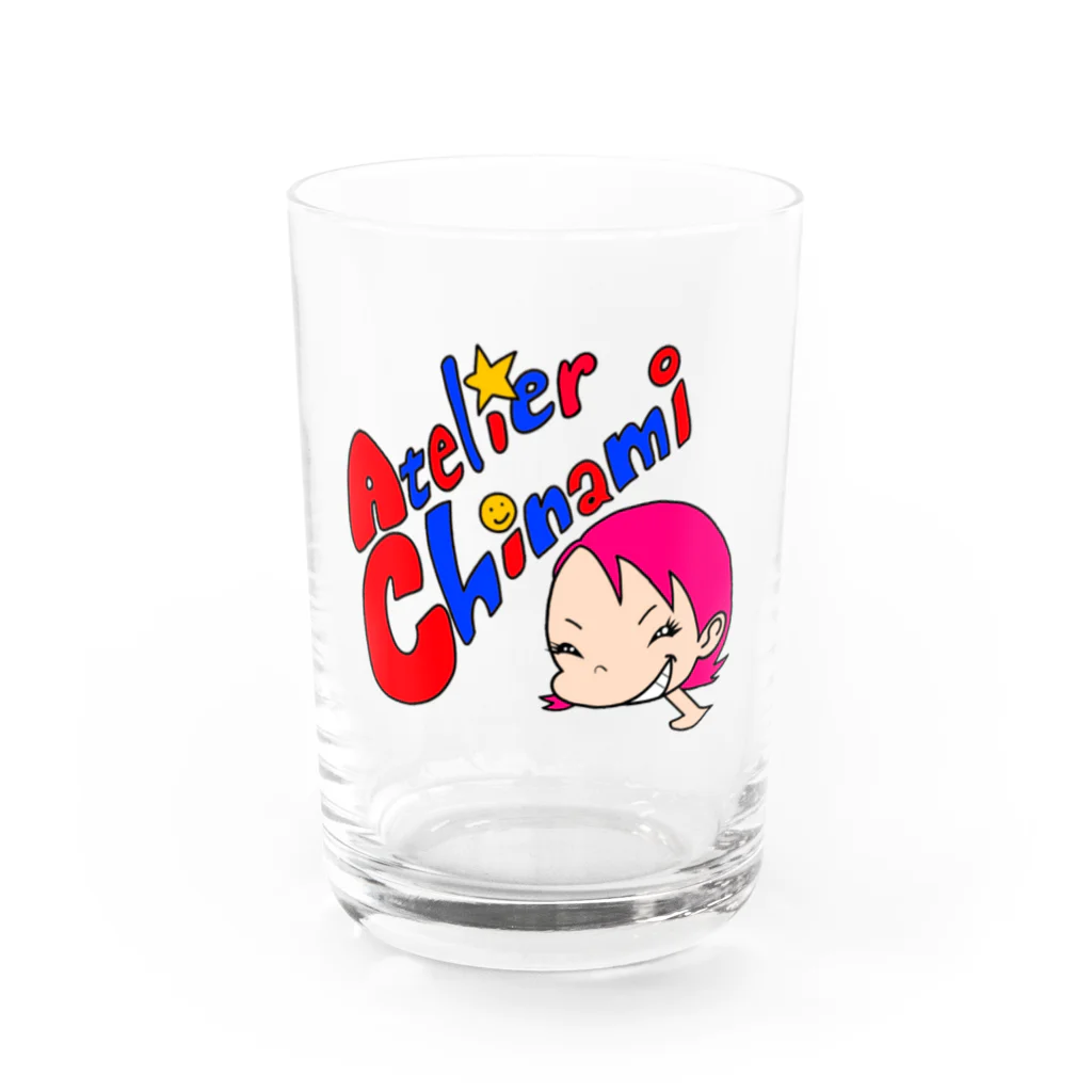 アトリエChinamiグッツショップのPOPカラーChinami Water Glass :front