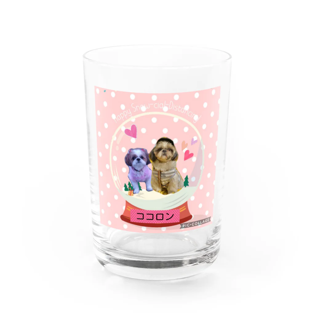 心メロンの💙ココロン💗 Water Glass :front