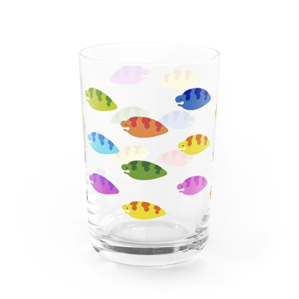 魚子のカラフルウツボ Water Glass :front