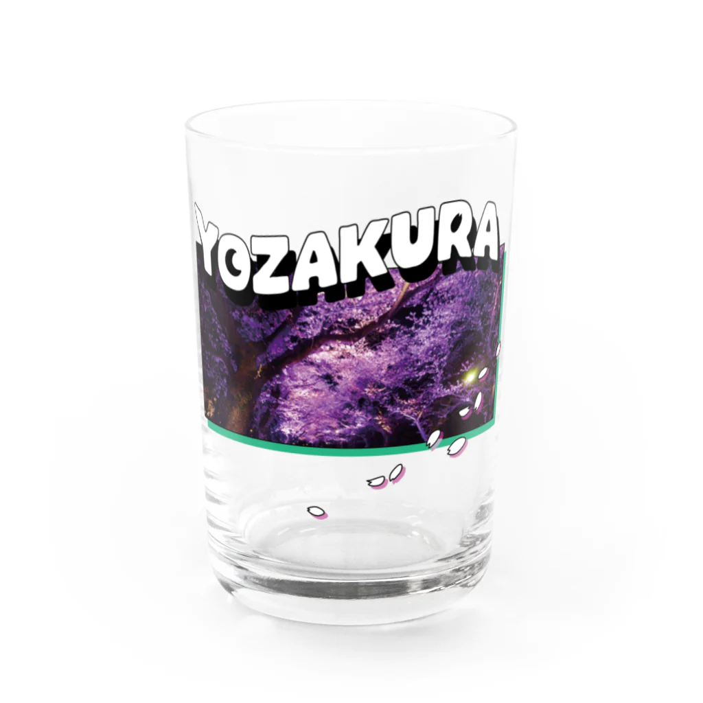 クレイジーチッパカンパニーの夜桜 Water Glass :front