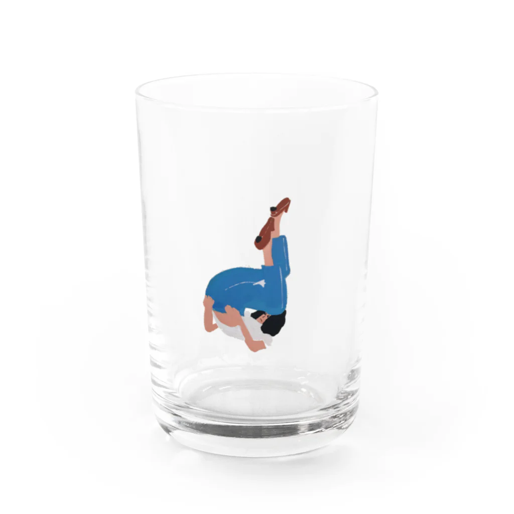 Yuka。のji-pan haku hito. Water Glass :front