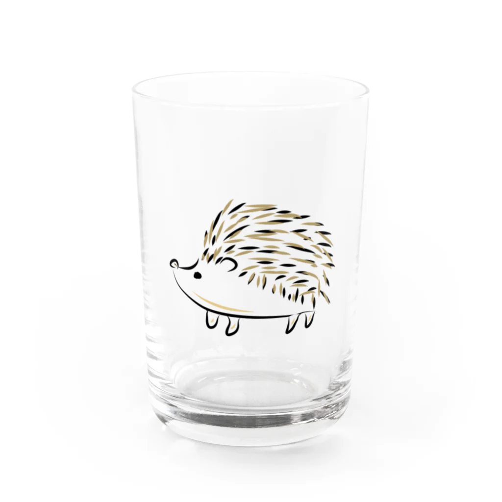 海のサワガニのハリネズミ Water Glass :front