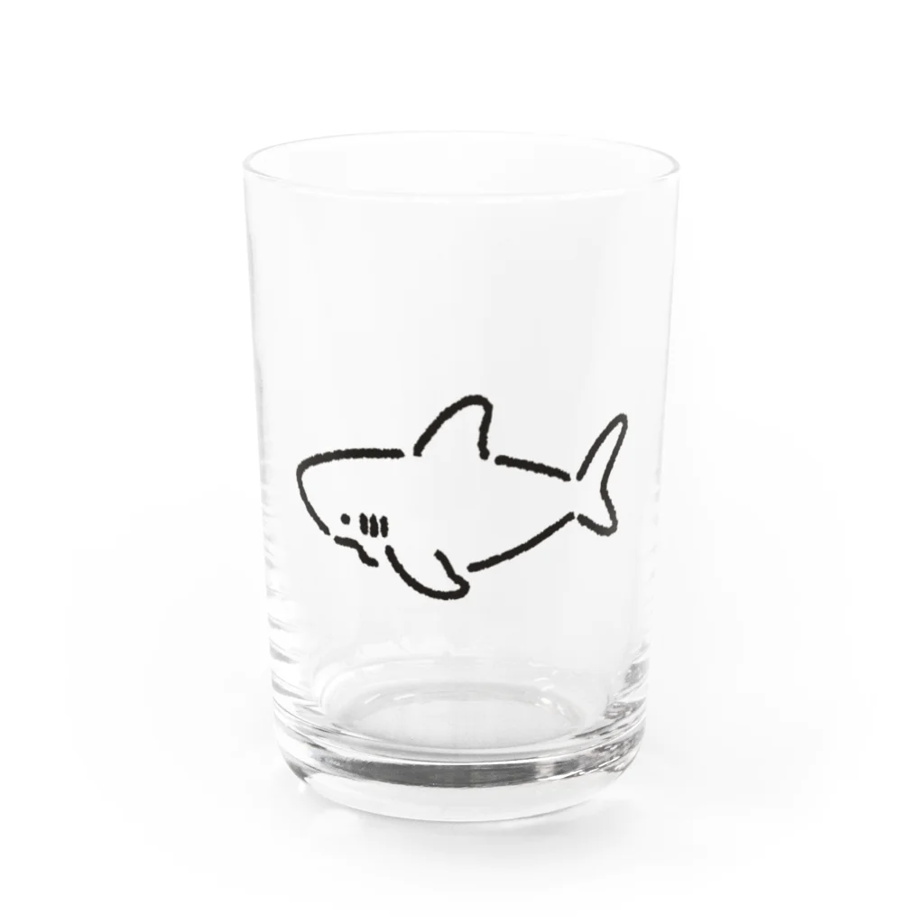 サメ わりとおもいのわりとシンプルなサメ2021 Water Glass :front