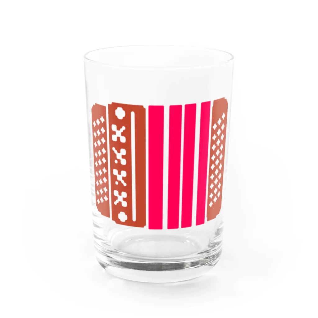 グッズショップのドットボタンアコーディオン樹 Water Glass :front