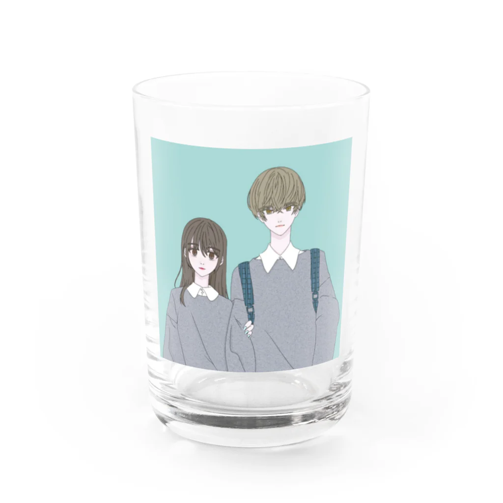 じゃこのカレカノおそろコーデ Water Glass :front