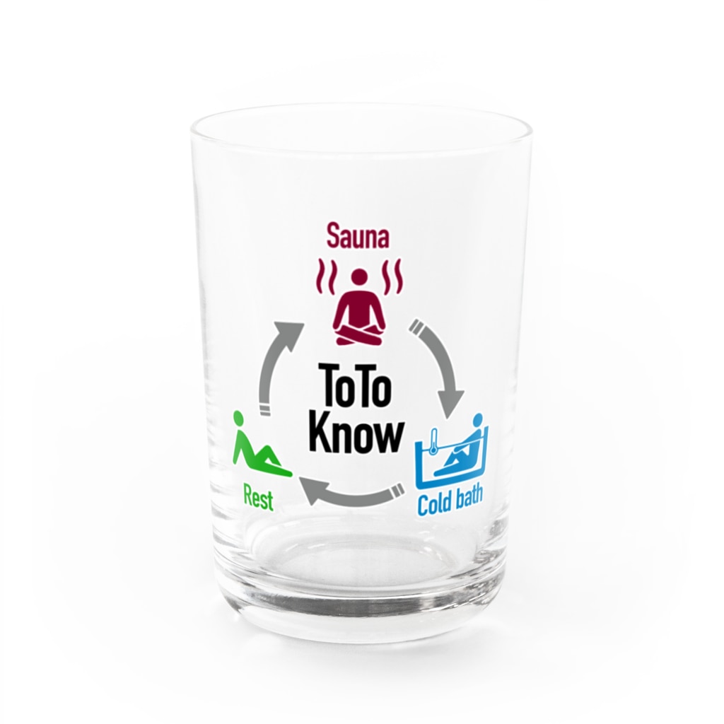 くいなの母の整う Water Glass :front