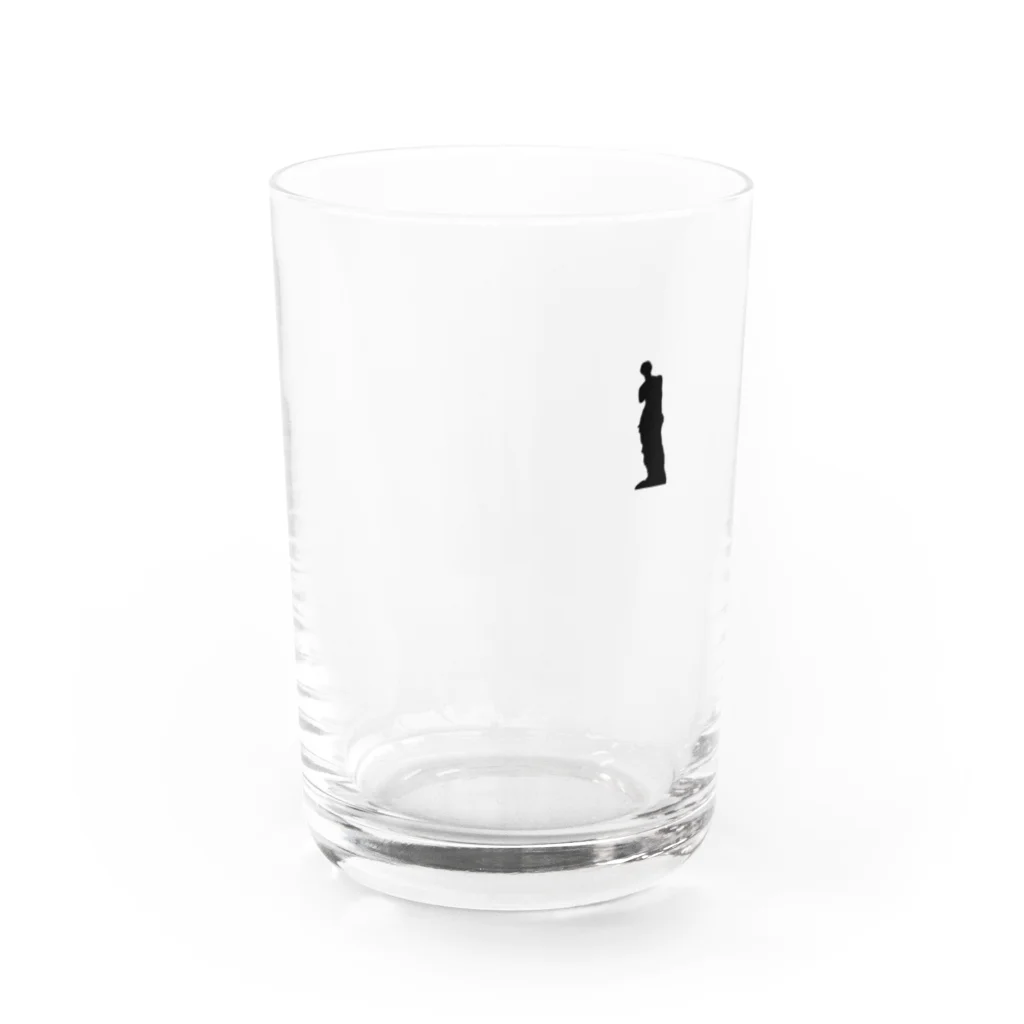 puikkoのミロのヴィーナス（ワンポイント　黒） Water Glass :front