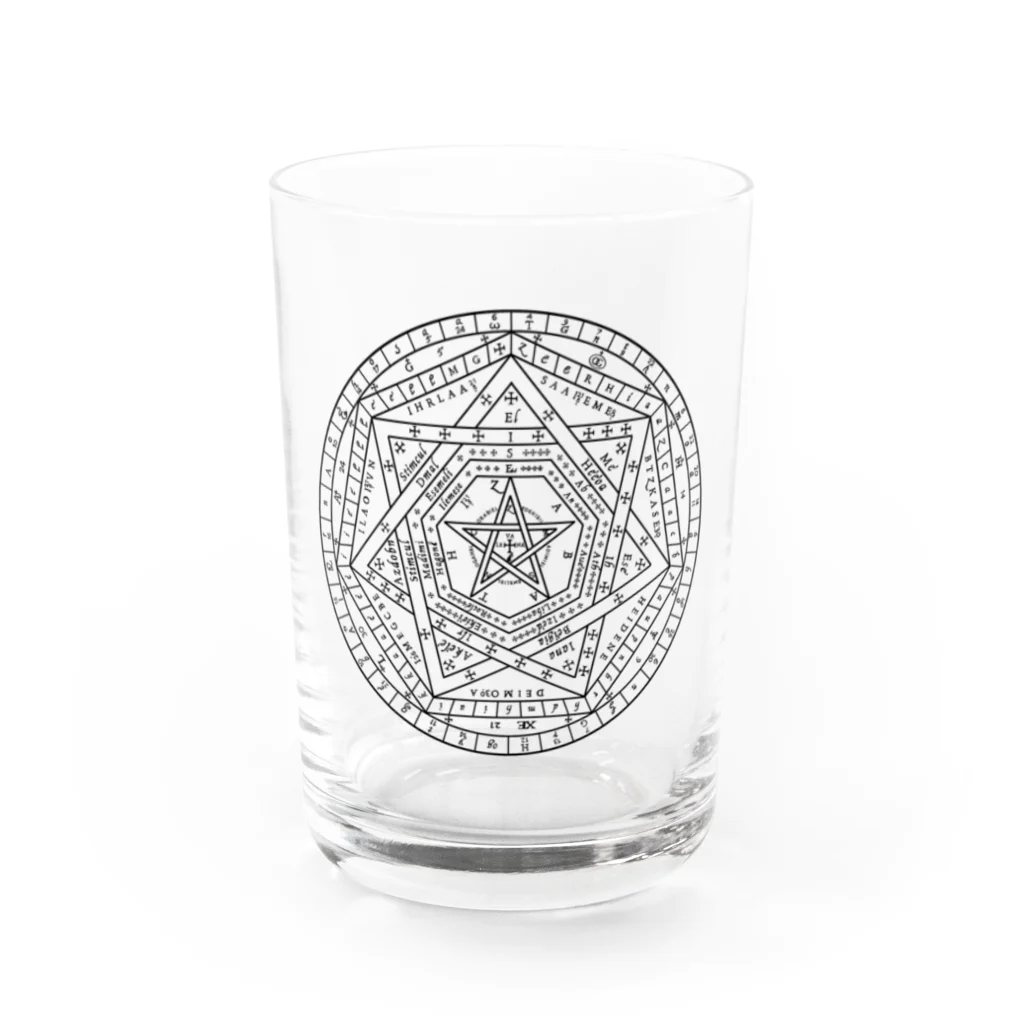 秋神屋の神の印章 Water Glass :front