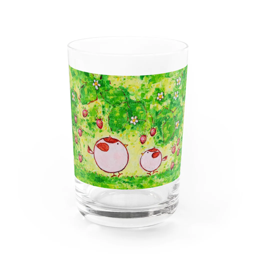 ICHIのすずめがちゅん Water Glass :front