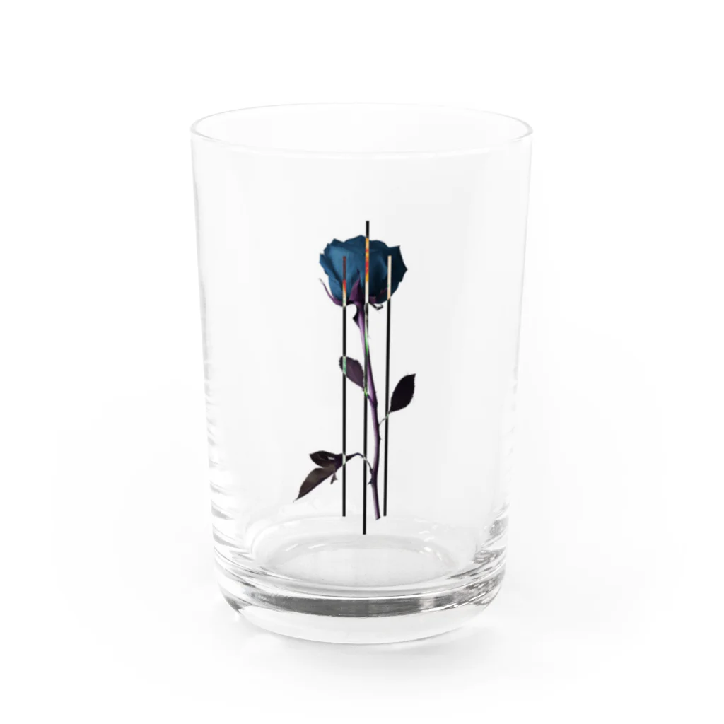 penoitrodのBlue rose Water Glass :front
