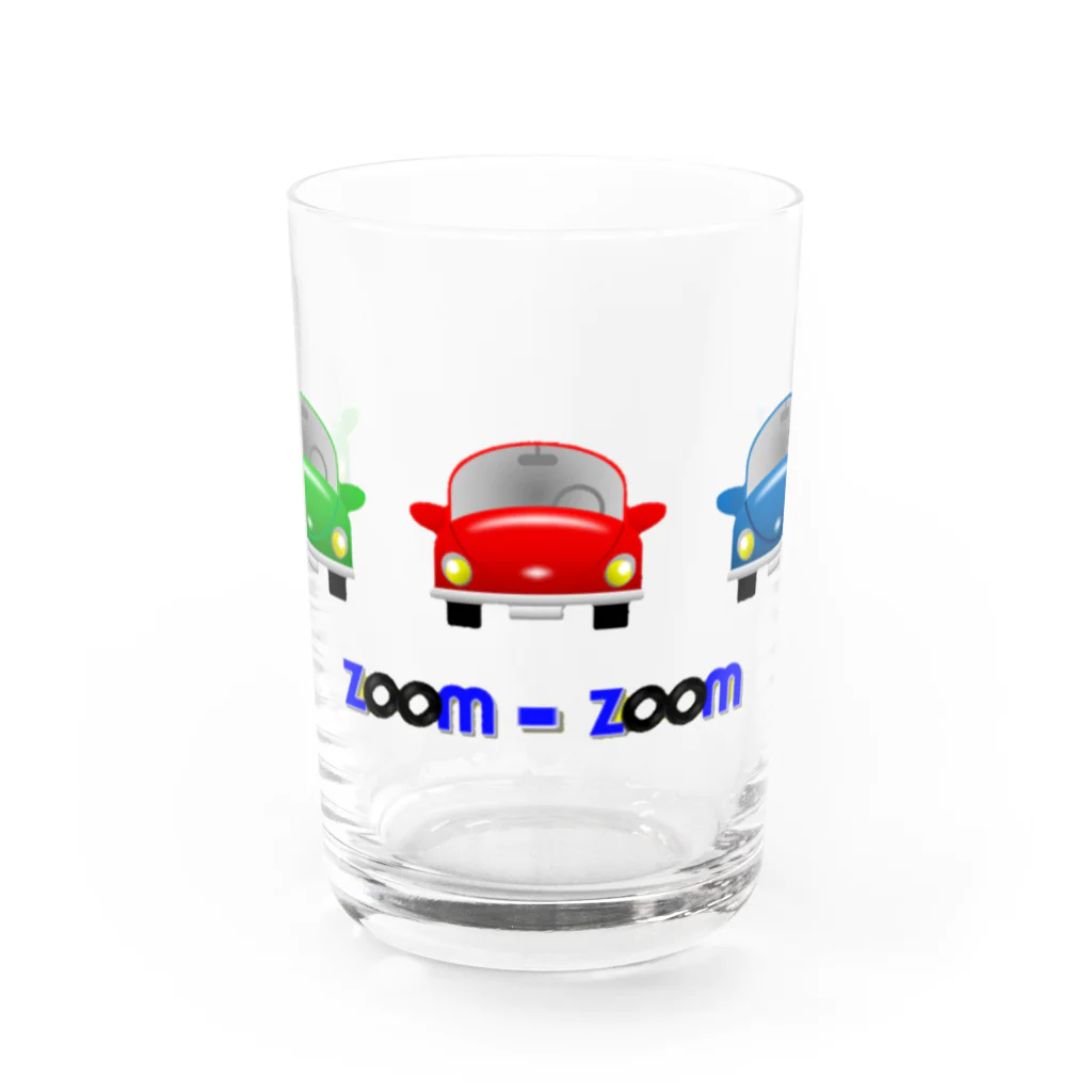 似顔絵 KURI屋のZoom-Zoom グラス前面