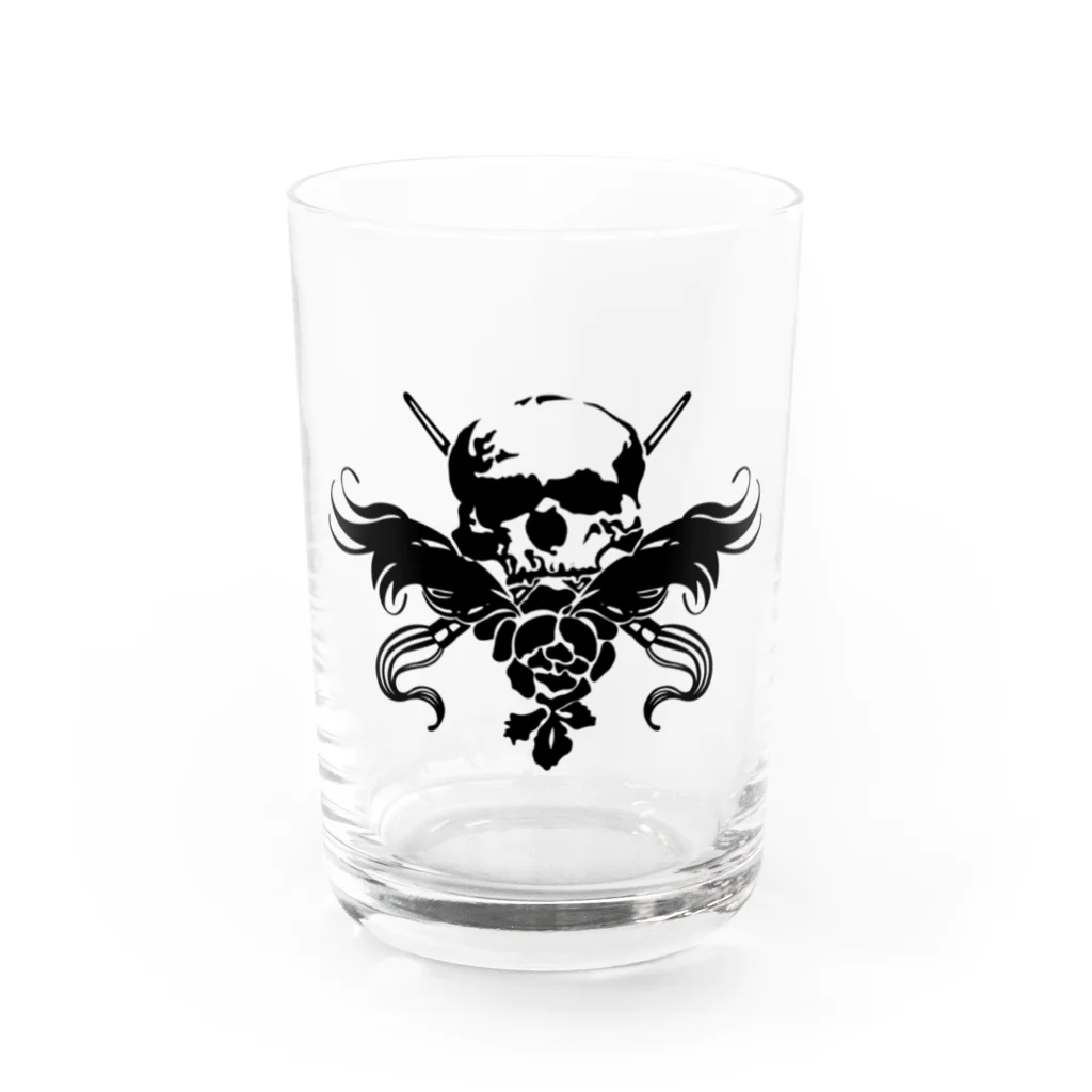 KNOCKのskull wing 1 Water Glass :front